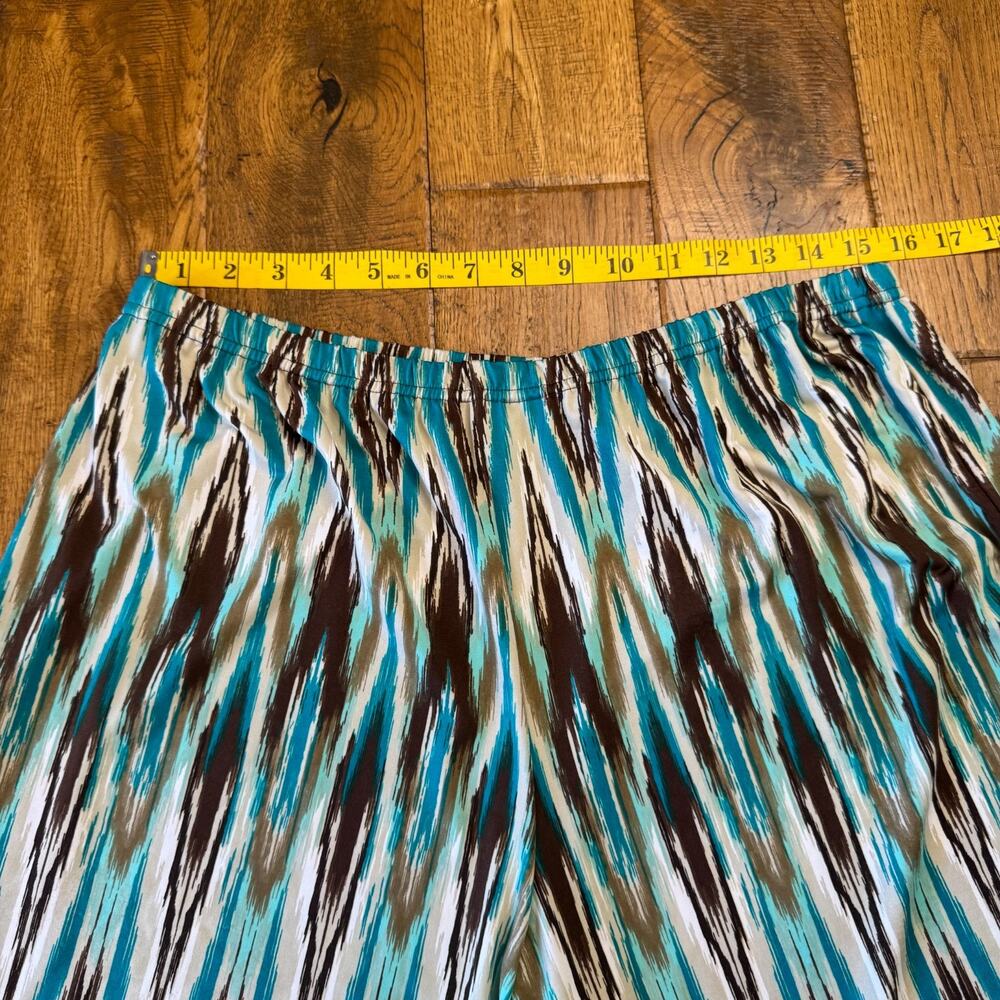 Lot of 3 Womens New Directions Wide-Leg Stretch Palazzo Pants and Blouse Sz L - Picture 9 of 13